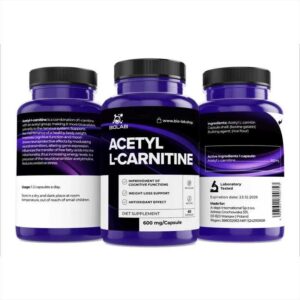Acetyl L-carnitine 600 mg, 60 caps