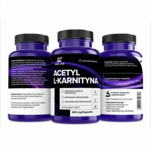 Alternative view of Acetyl L-carnitine 600 mg, 60 caps