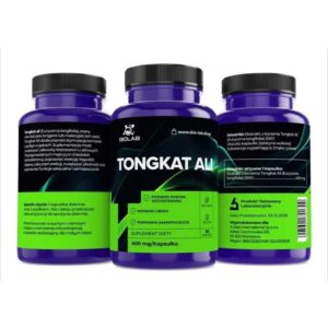 Alternative view of Tongkat Ali standardized extract 200:1 400 mg, 60 caps