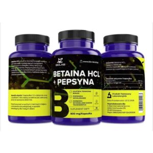 Alternative view of Betaine HCl + pepsin 800 mg, 60 caps