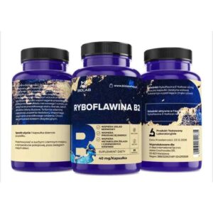 Alternative view of Vitamin B2 riboflavin 40 mg, 60 caps