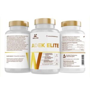 Alternative view of ADEK Elite vitamin complex, 60 caps