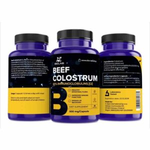 Colostrum Bovine 60% IgG 500 mg, 60 caps