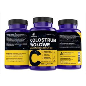 Alternative view of Colostrum Bovine 60% IgG 500 mg, 60 caps