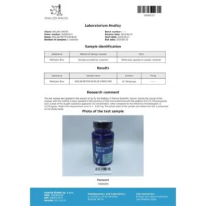 Alternative view of Methylene blue 10 mg, 60 caps