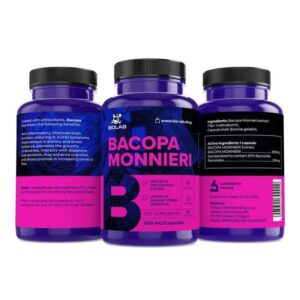 Bacopa monnieri, standardized extract 50% bacosides 500 mg, 60 caps