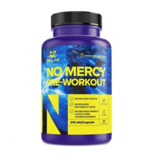 No Mercy Pre-Workout mix 375 mg, 60 caps
