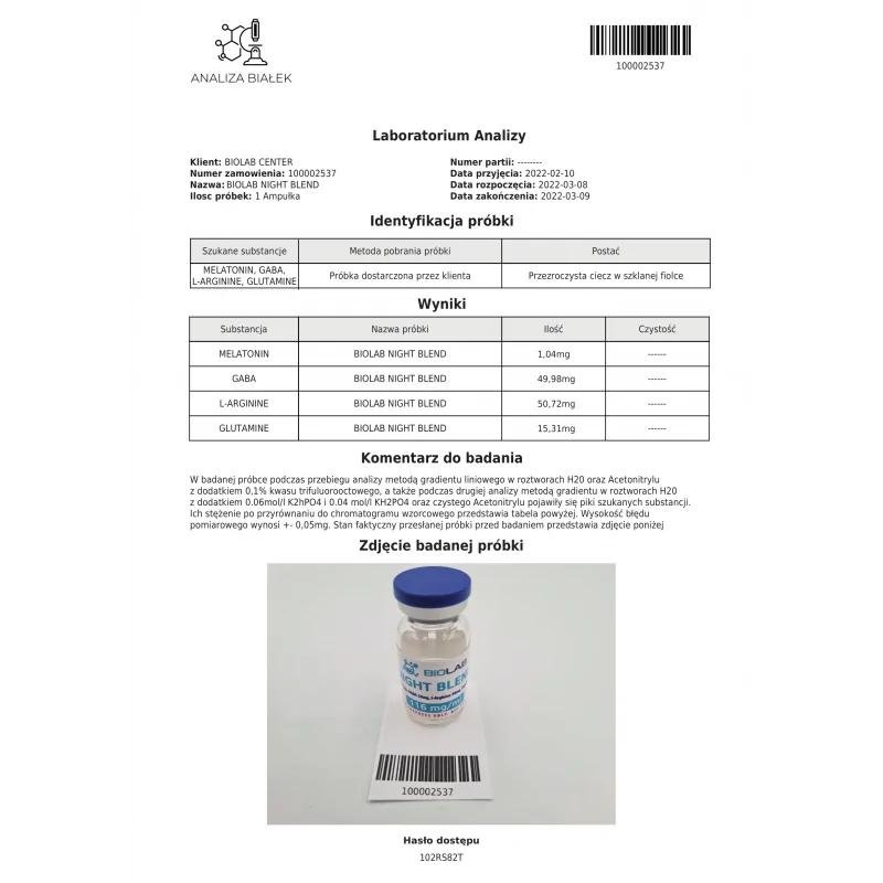 Night Blend 116 mg 10 ml - Image 2