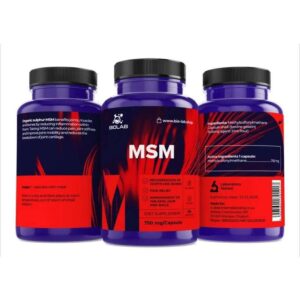 MSM organic sulfur 750 mg, 60 caps