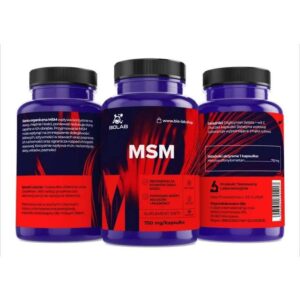 Alternative view of MSM organic sulfur 750 mg, 60 caps