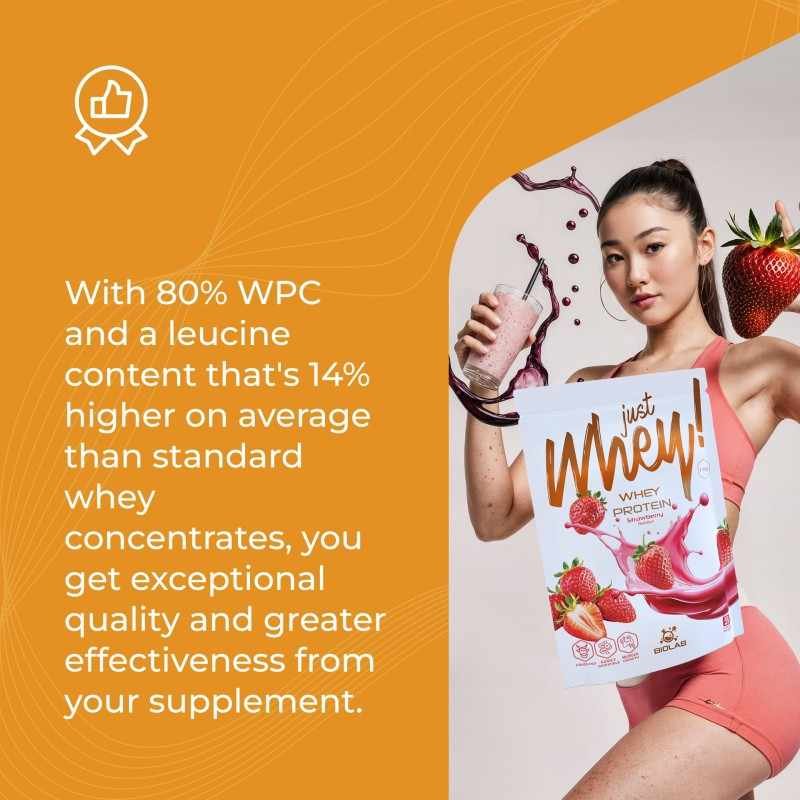 Just Whey! whey protein powder WPC premium Nutri Whey™, 1 kg - Image 3