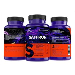 Saffron SafraSOL™ double-standardized extract 30 mg, 60 caps