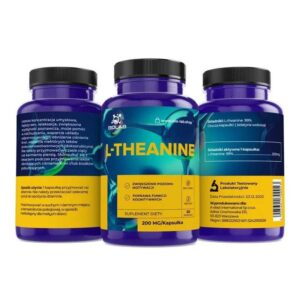 Alternative view of L-theanine 200 mg, 60 caps