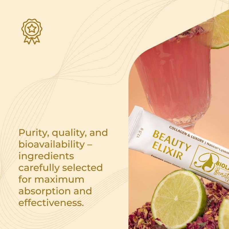 Premium Collagen Beauty Elixir with Naticol® CySkin®, 30 stick packs - Image 3