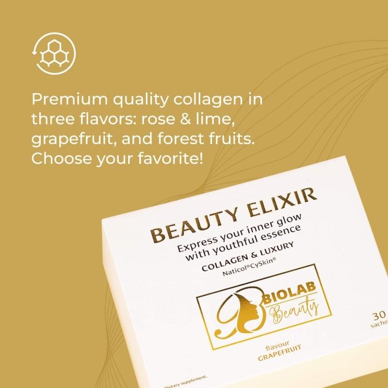 Premium Collagen Beauty Elixir with Naticol® CySkin®, 30 stick packs - Image 4