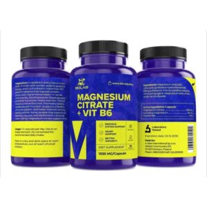 Magnesium citrate + vit B6 1055 mg, 60 capsule