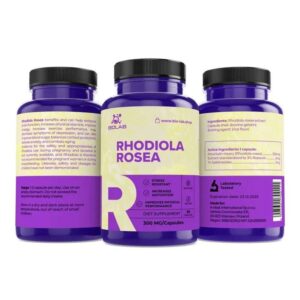 Rhodiola rosea, extract standardized to 3% rosavins and 1% salidrosides 300 mg, 60 caps