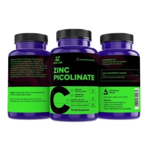 Zinc picolinate 75 mg, 60 caps