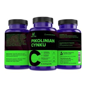 Alternative view of Zinc picolinate 75 mg, 60 caps