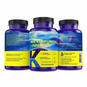 Alternative view of Curcumin + Piperine, standardized extract 95% curcuminoids 252.5 mg, 60 caps