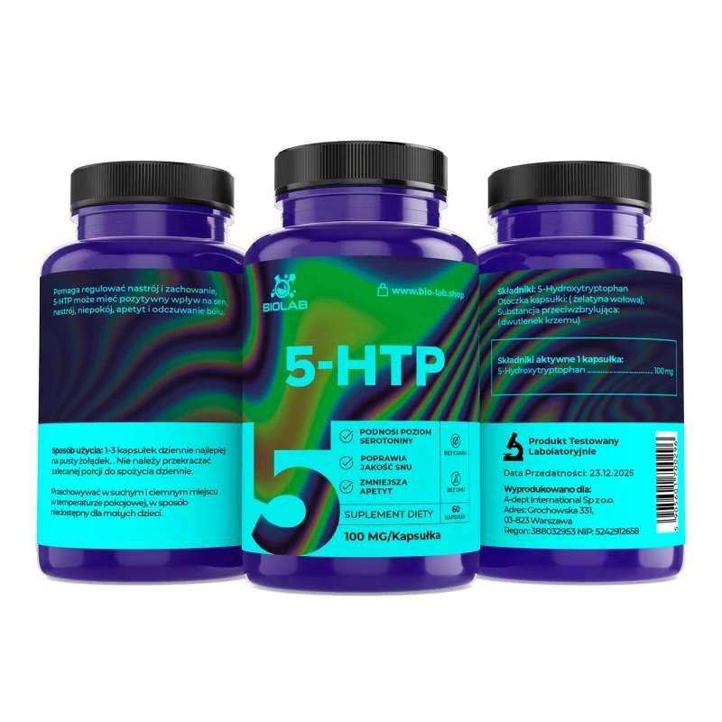 5-HTP 100 mg, 60 caps - Image 2