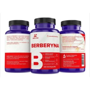 Alternative view of Berberine 500 mg, 60 tablets
