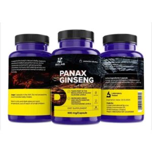 Panax ginseng, extract standardized to 10% ginsenosides 500 mg, 60 caps