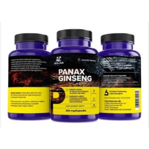 Alternative view of Panax ginseng, extract standardized to 10% ginsenosides 500 mg, 60 caps