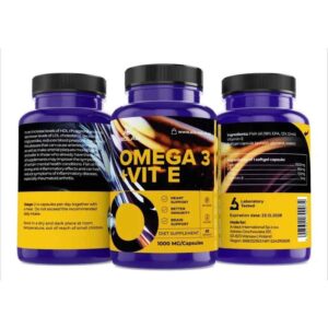 Omega 3 + vit E 1000 mg, 60 caps