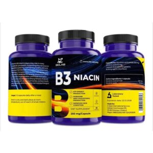Vitamin B3 niacin 250 mg, 60 caps