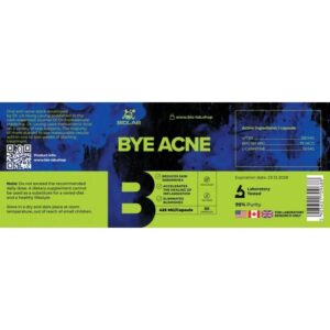 Alternative view of Bye Acne 425 mg, 60 caps